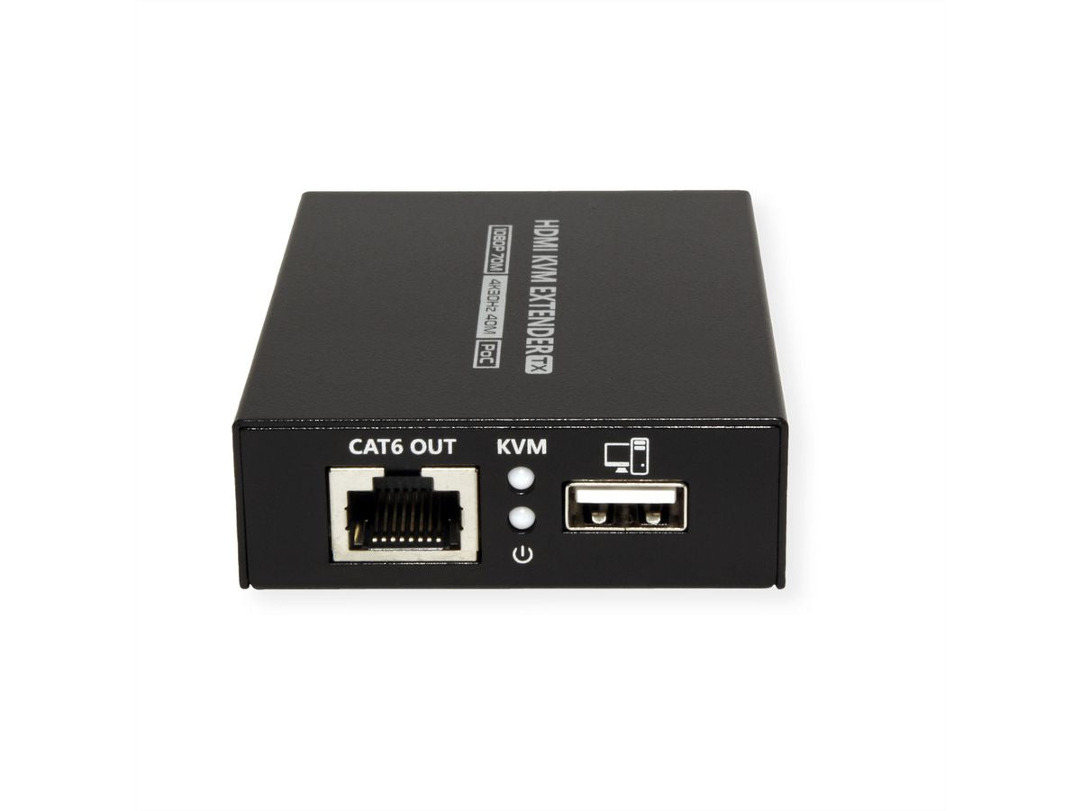 VALUE KVM-Extender-Set HDMI – 4K/30 Hz, USB, PoC, bis 40 m über Cat 6/6a/7