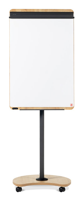Rocada Flipchart Mobil NAT0616 – 69 × 113 cm, weiss, Melamin, Stahl