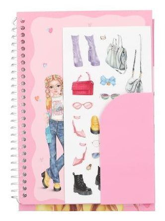 Depesche Malbuch – 13 × 17 cm – 120 Seiten – mit Aufklebern & Buntstiften