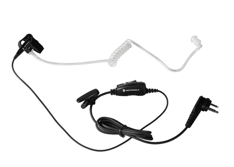 Motorola HKLN4601 – Headset für CLP446, In-Line-PTT, Schwarz