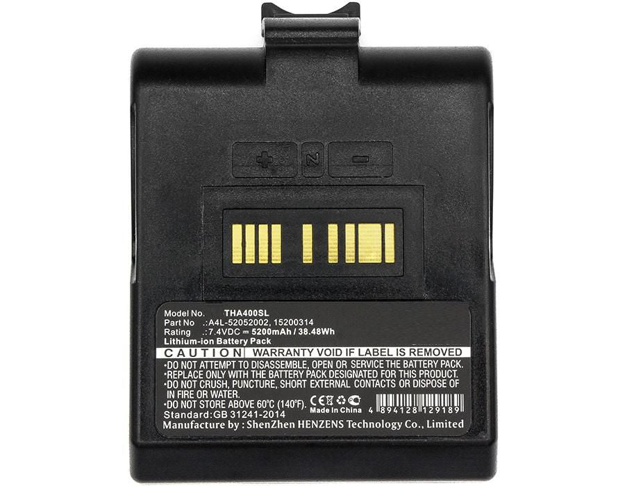 CoreParts Akku 5200 mAh 7,4 V – für TSC Alpha 4L, A4L-52052002
