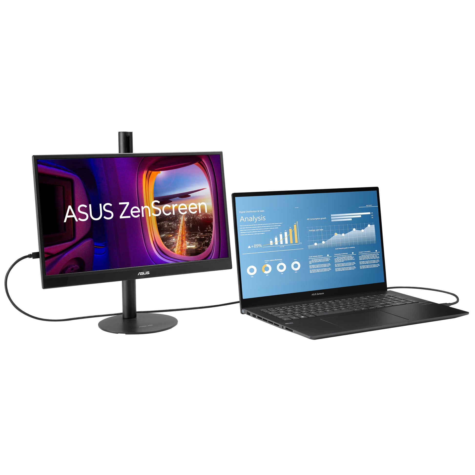 ASUS Zenscreen MB17AHG – Monitor, 17,3" 1920 × 1080 (Full HD), Schwarz