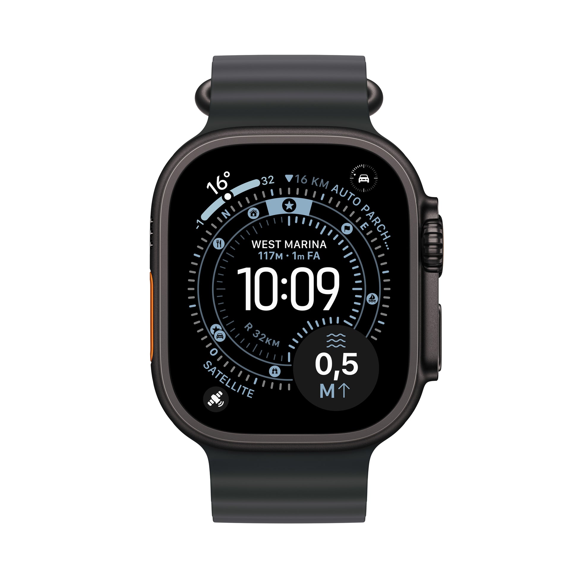 Apple Watch Ultra 3 – Smartwatch – 49 mm, GPS, OLED, Saphirglas, 100 m, Schwarz Titan