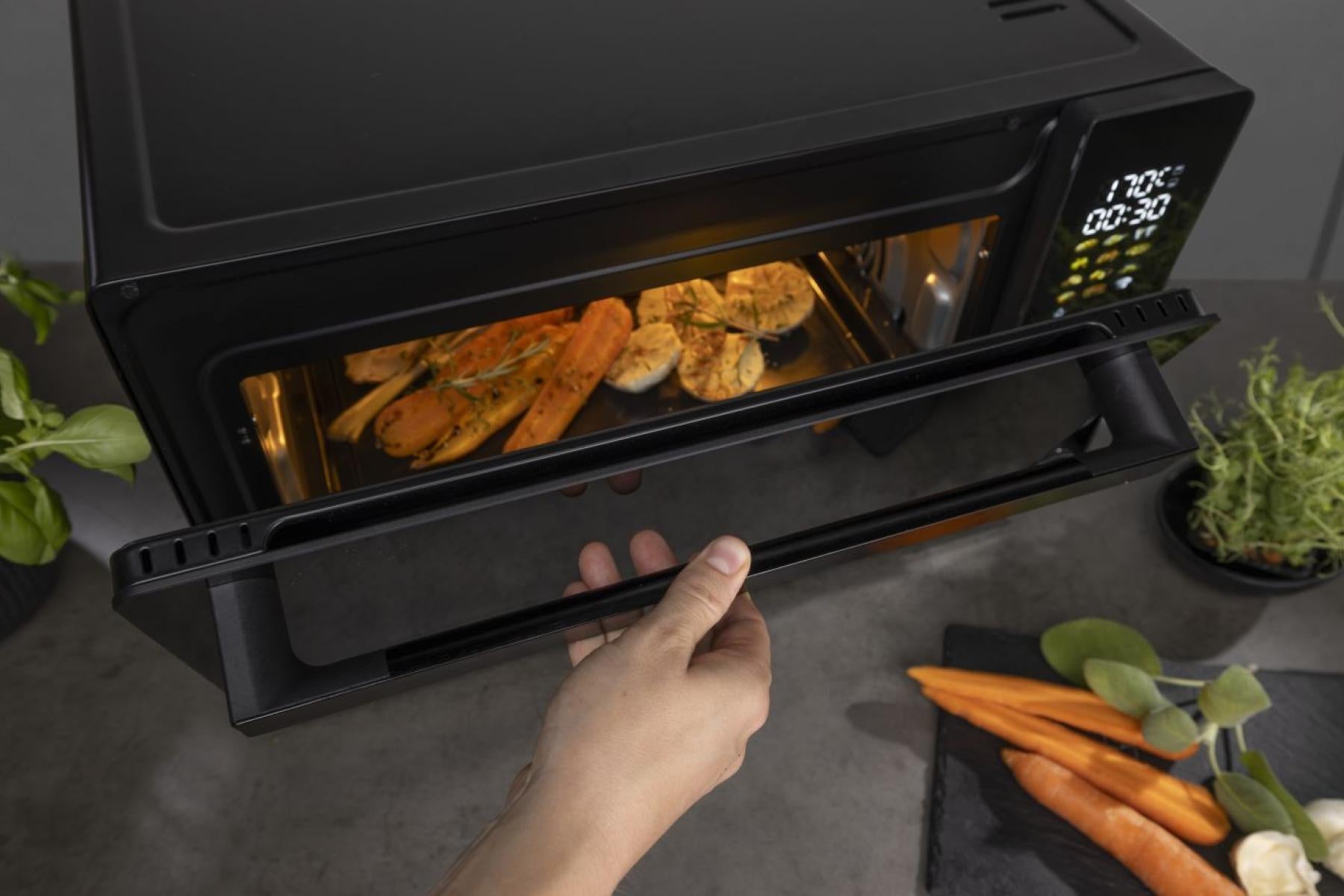 Hisense Mini Ofen HOM30AF – 30 l, 1800 W, Schwarz