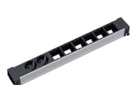 Bachmann Conference Einbausteckdosenleiste (2×T13 + 6×Custom), Einbau, Eingang GST18I3, 0,1 m – Schwarz