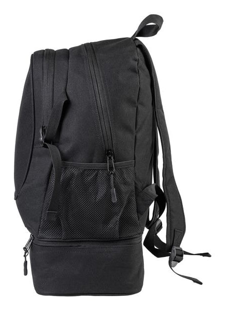 KOOR Sportrucksack F02643 – 30 l, mit Ballnetz, 600D Polyester – Schwarz, 435 × 235 × 310 mm