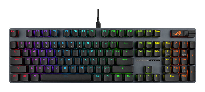 ASUS ROG Strix Scope II X – Gaming-Tastatur, mechanisch, USB, RGB, mit Handgelenkauflage, Schwarz