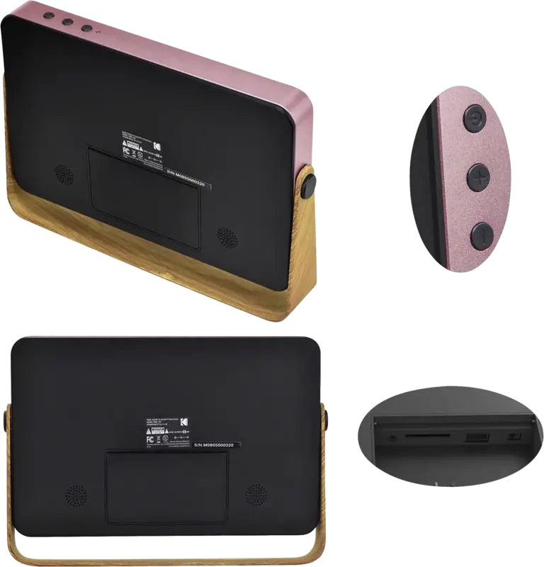 Kodak Digitaler Bilderrahmen RWF-108 10" – 1280 × 800, IPS, Touch, WLAN, 8 GB, MMC, SD, Pink