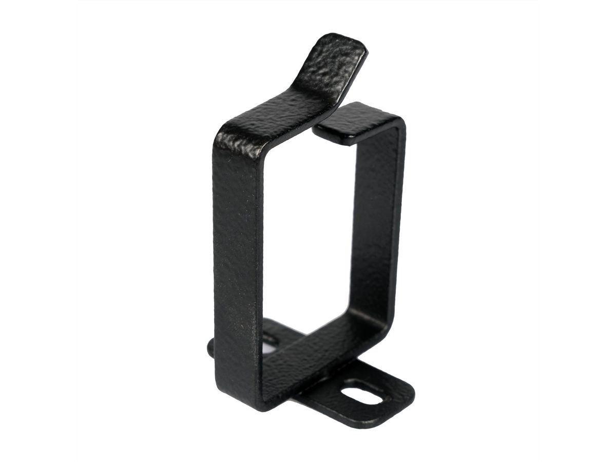ROLINE Kabelhalter, Montageset, Stahl, 10er-Pack, 60×44×45 mm – Schwarz