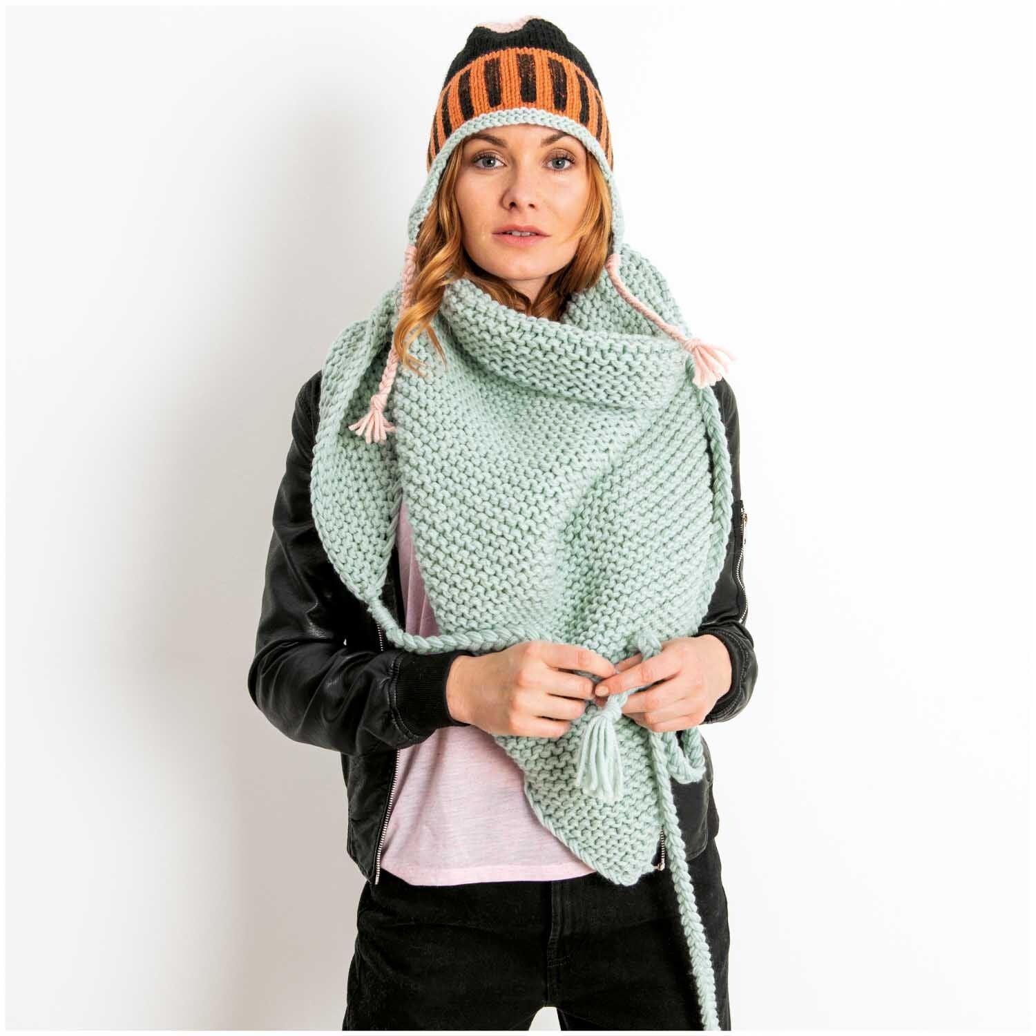 Rico Design Essentials Mega Wool Chunky Wolle Mint – 100 g, 125 m, Nadel 6 mm, 55% Schurwolle/45% Polyacryl