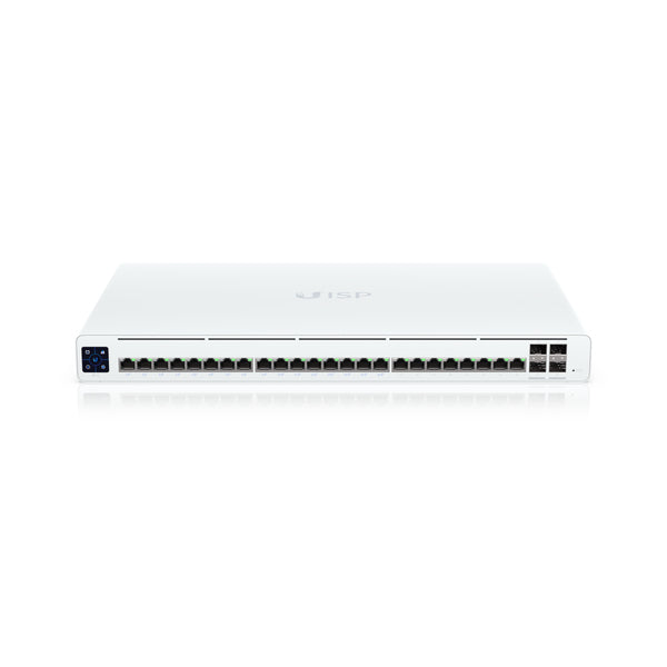 Ubiquiti UISP Switch Pro – Managed Switch – 24×GbE, 4×SFP+, L2, PoE 220 W, 1U