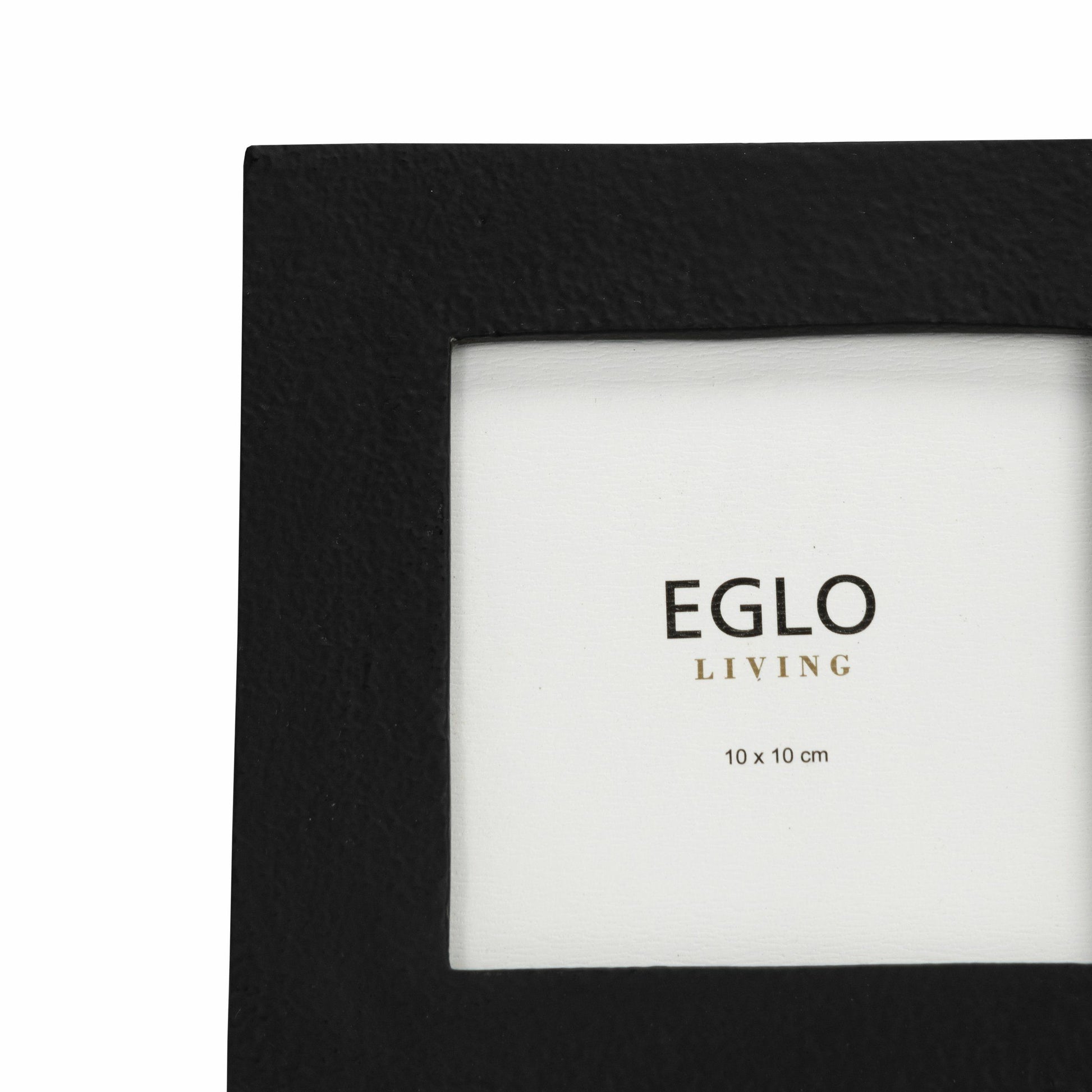 EGLO Bilderrahmen – für 10 × 10 cm – Aluminium & Glas & MDF, schwarz