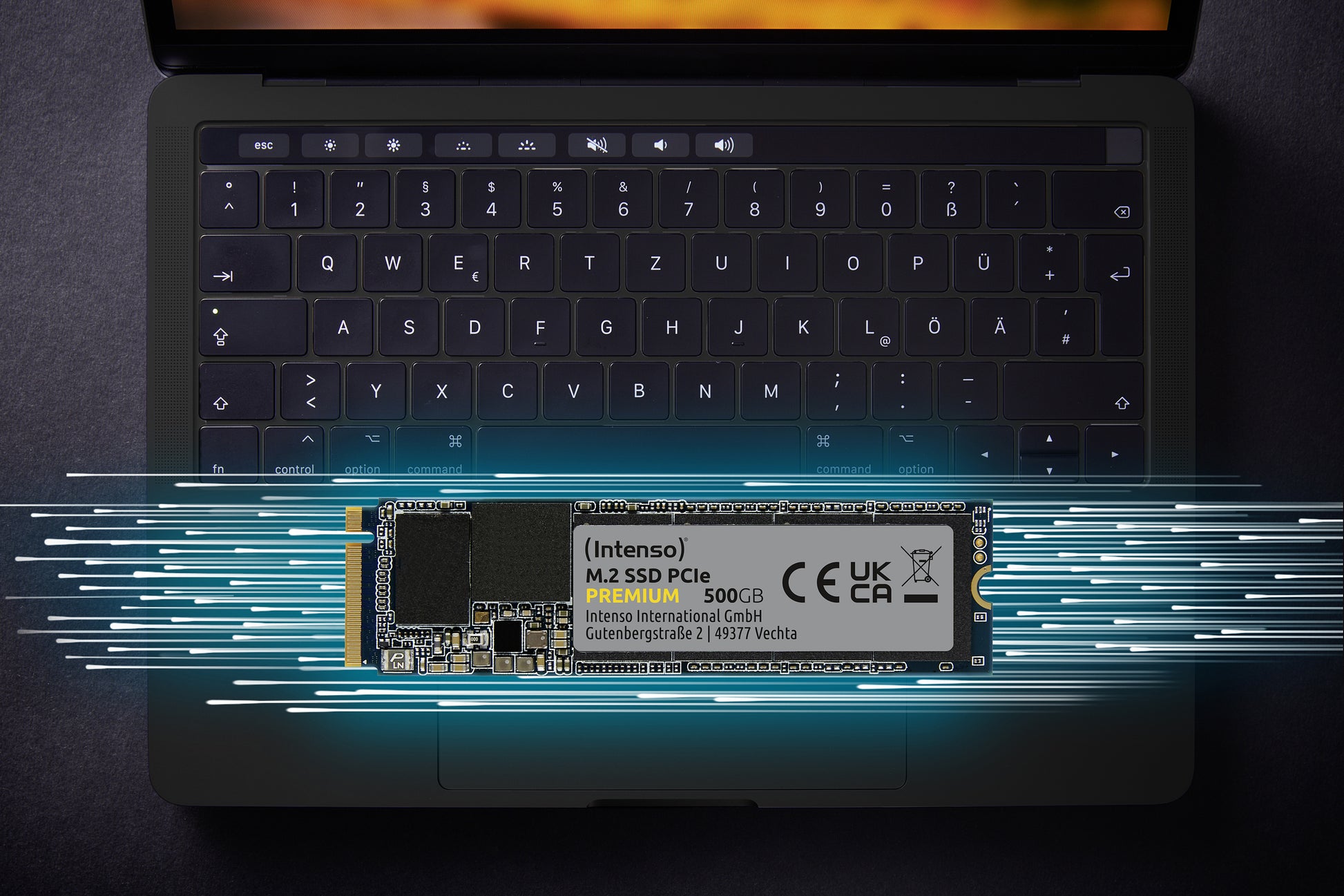Intenso M.2 SSD Premium 3835470 – 2 TB, M.2 2280, PCIe Gen3 x4 NVMe 1.3, 2'100/1'700 MB/s