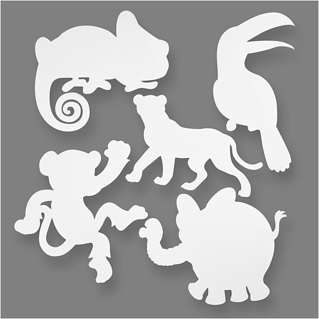 Creativ Company Bastelpapier – Dschungel, Karton – 16 Stück