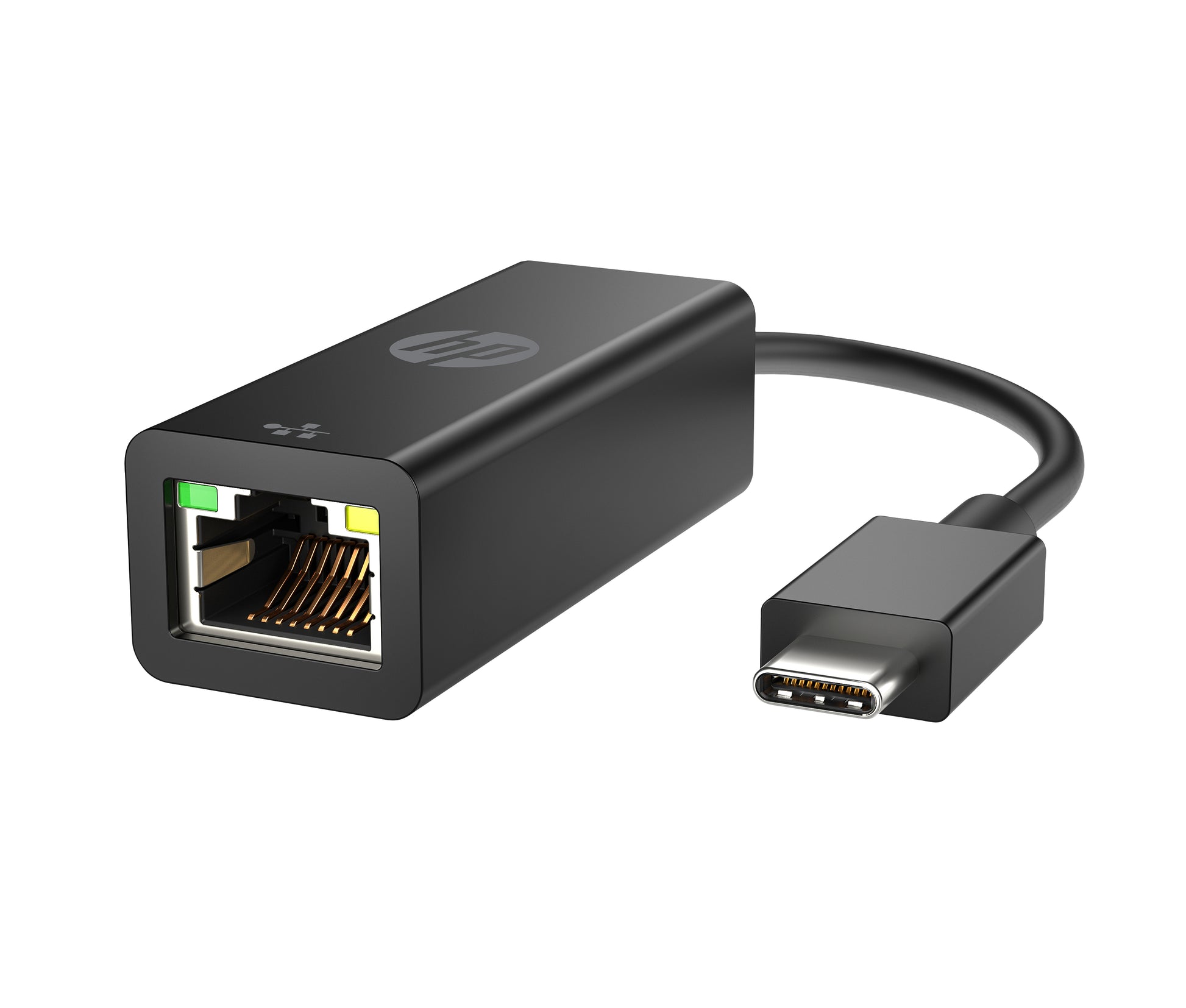 HP G2 Netzwerkadapter USB-C zu RJ-45 – 1× RJ-45, 0,1 m, für Windows 10/11 – Schwarz