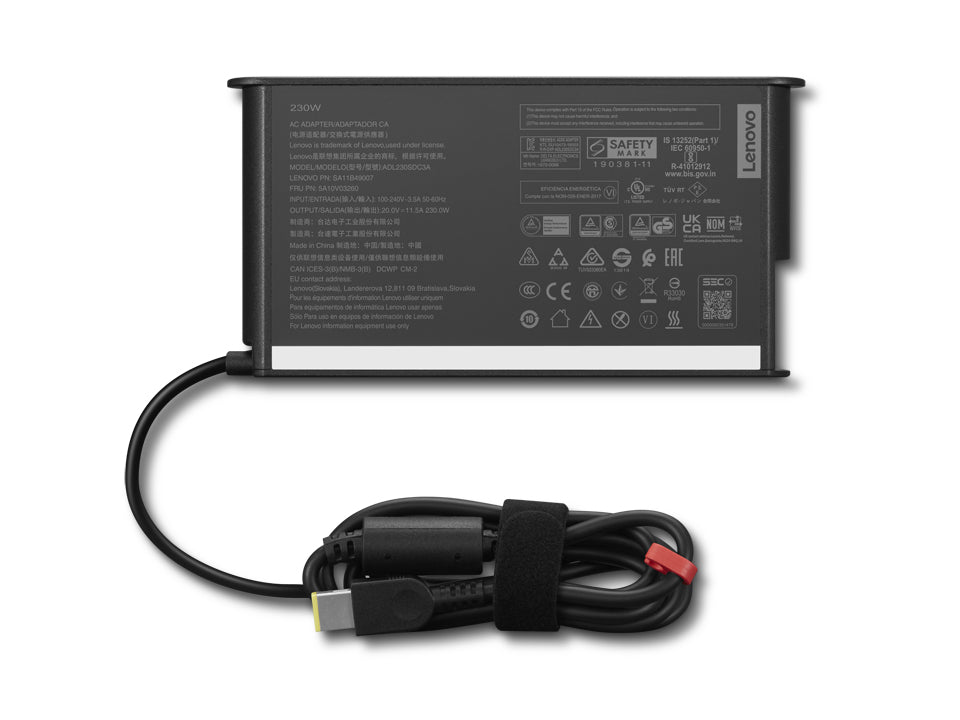 Lenovo Netzteil – 230 W, 20 V – für Lenovo – Schwarz