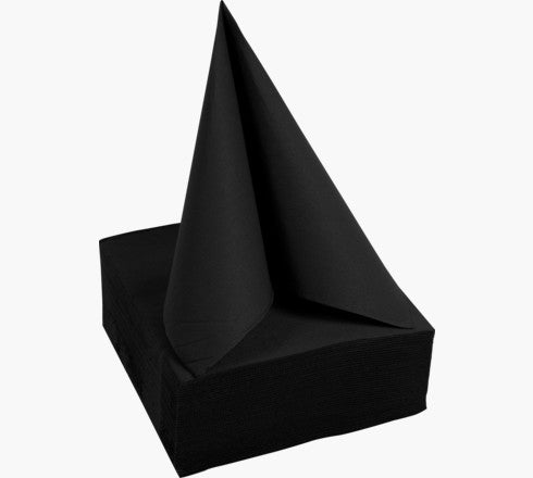 PRONAPPE Servietten, 38 × 38 cm, schwarz – FSC – 40 Stk.