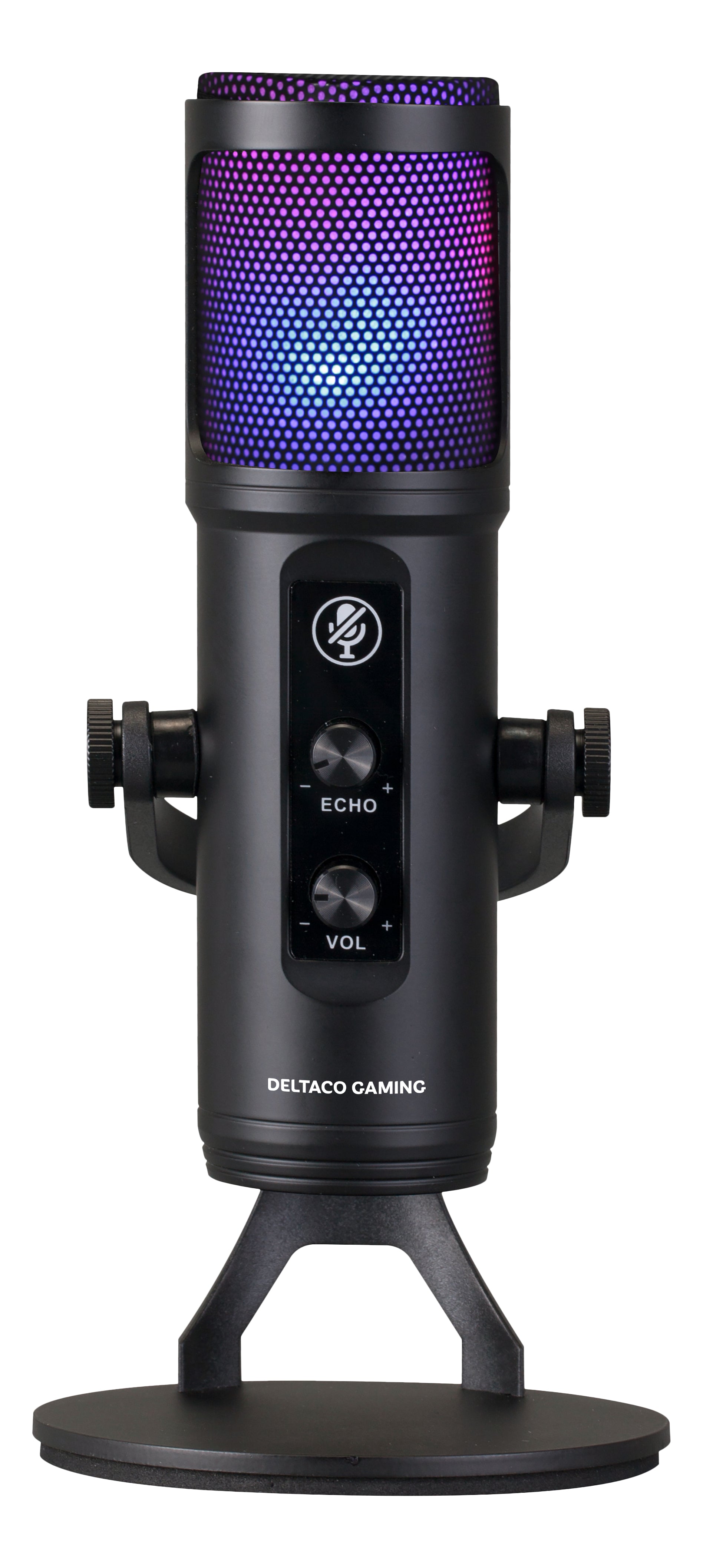 Deltaco Gaming GAM-171 Tischmikrofon – USB-C, kabelgebunden, Niere, 50–20'000 Hz, Schwarz