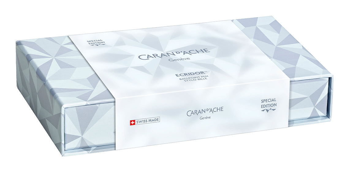 Caran d-Ache Caran d'Ache Kugelschreiber – Gletscherblau, Metall – 2 Stk.