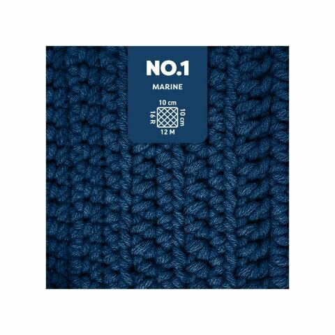 myBoshi Nr.1 Wolle Marineblau – 50 g, 55 m, Nadel 7 mm, 70% Polyacryl/30% Merinowolle, 1 Stk.