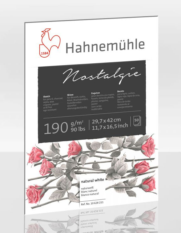 Hahnemühle Skizzenblock Nostalgie – A3 – 190 g/m² – geleimt – 50 Blatt