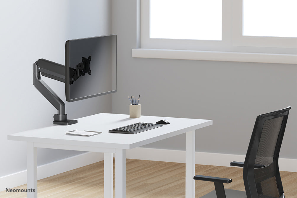 Neomounts DS70 DS70-450BL1 – Monitorarm, 1 Monitor, bis 42", Gasfeder, 180°-Stop, Schwarz