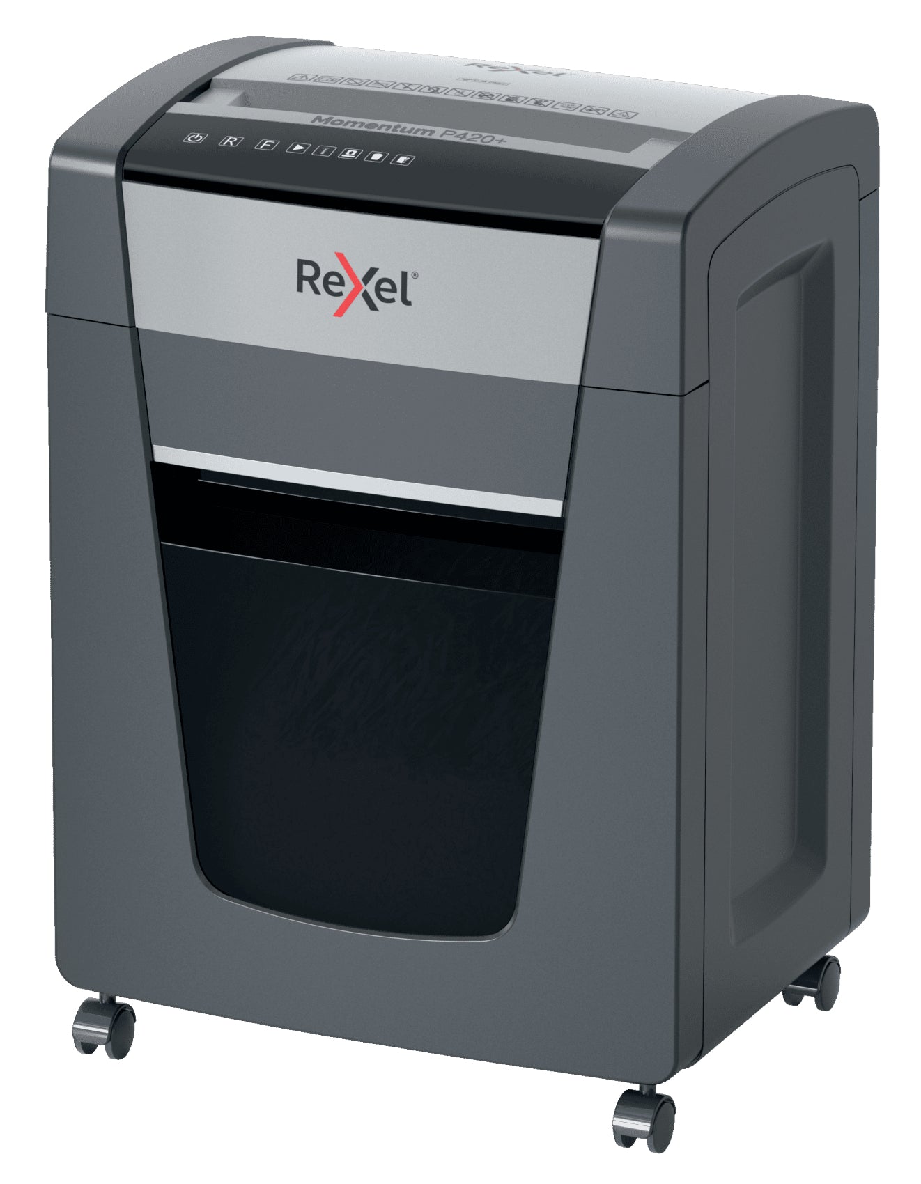 Rexel Momentum P420+ – Aktenvernichter, DIN P-4, Partikelschnitt 4 × 35 mm, 20 Blatt, 30 l, A4