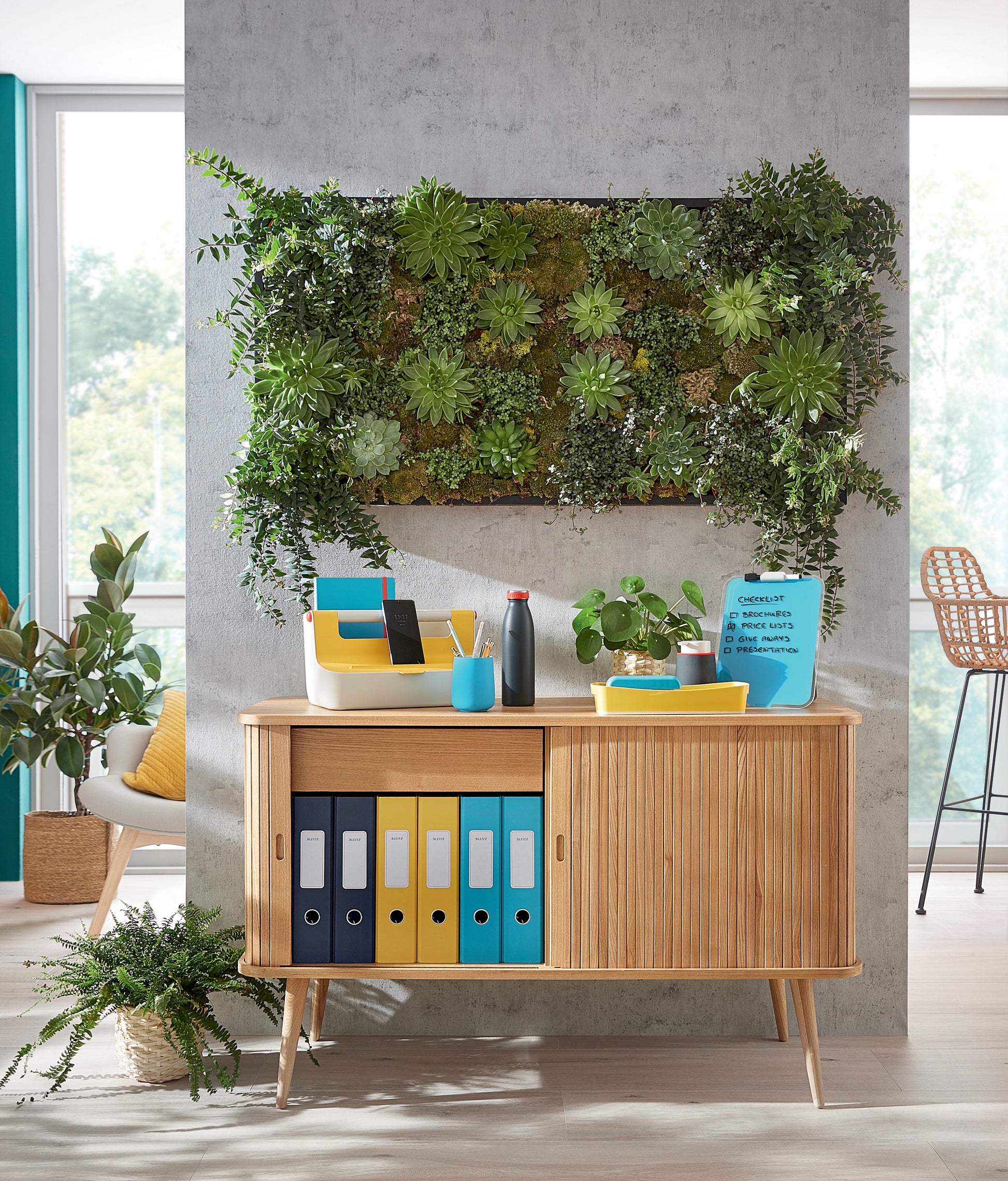 Leitz Aufbewahrungsbox – 5 l, für A5, mit einrastendem Deckel, gelb, Polystyrol (PS), B 318 × H 128 × T 191 mm