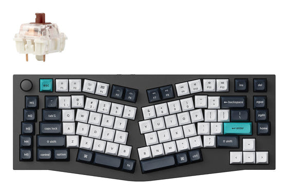 Keychron Q10 Max – Tastatur 75% – Mechanisch (Brown) – Bluetooth & 2,4 GHz – USB-C – QWERTZ (CH) – RGB