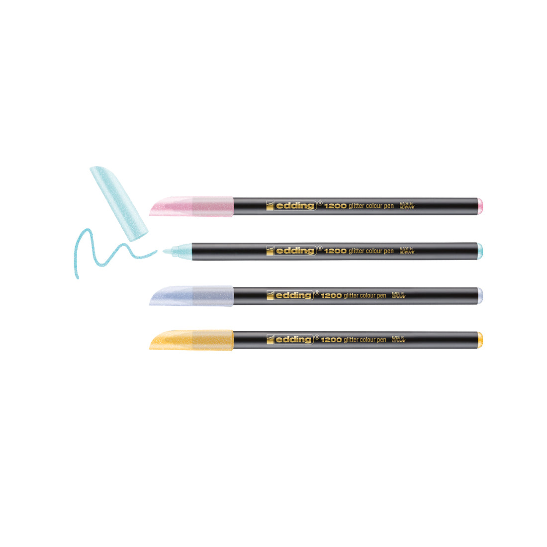 Edding Filzstifte, Strichbreite 3 mm, 4 Farben
