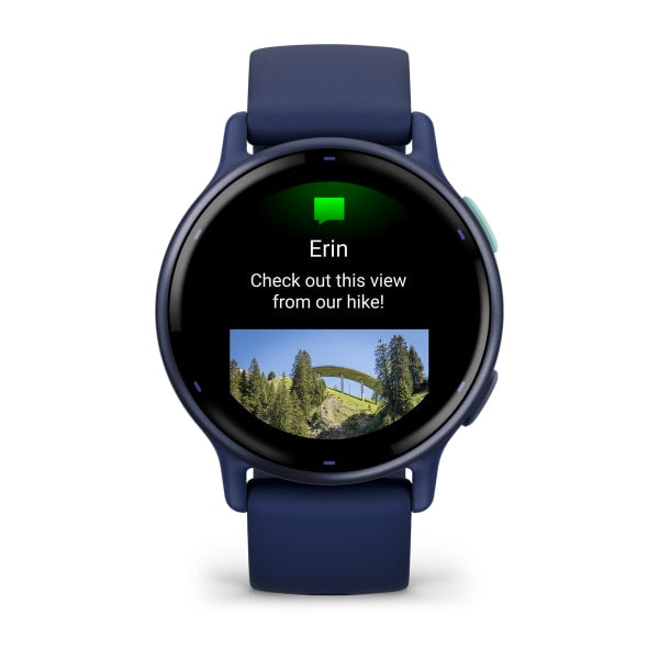 Garmin Vivoactive 5 – GPS-Smartwatch – 42,2 mm, 1,2", GPS, WLAN, AMOLED, Gorilla Glass, 5 ATM, Kapitänsblau
