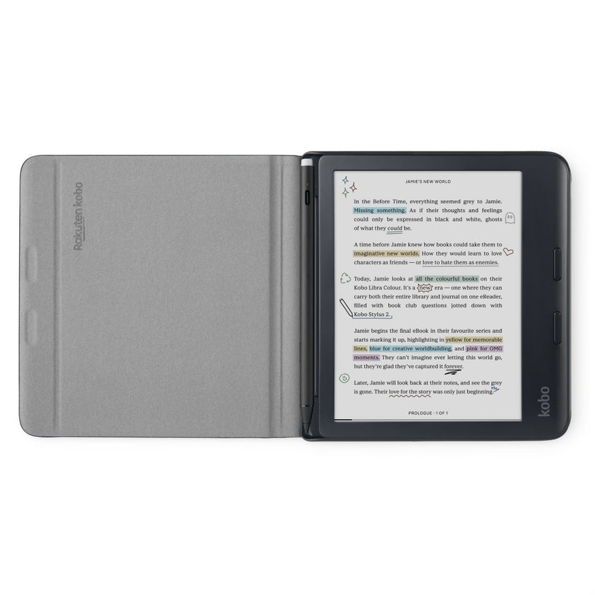 Rakuten Kobo Tablet-Hülle für Kobo Libra Colour 7" – Schwarz