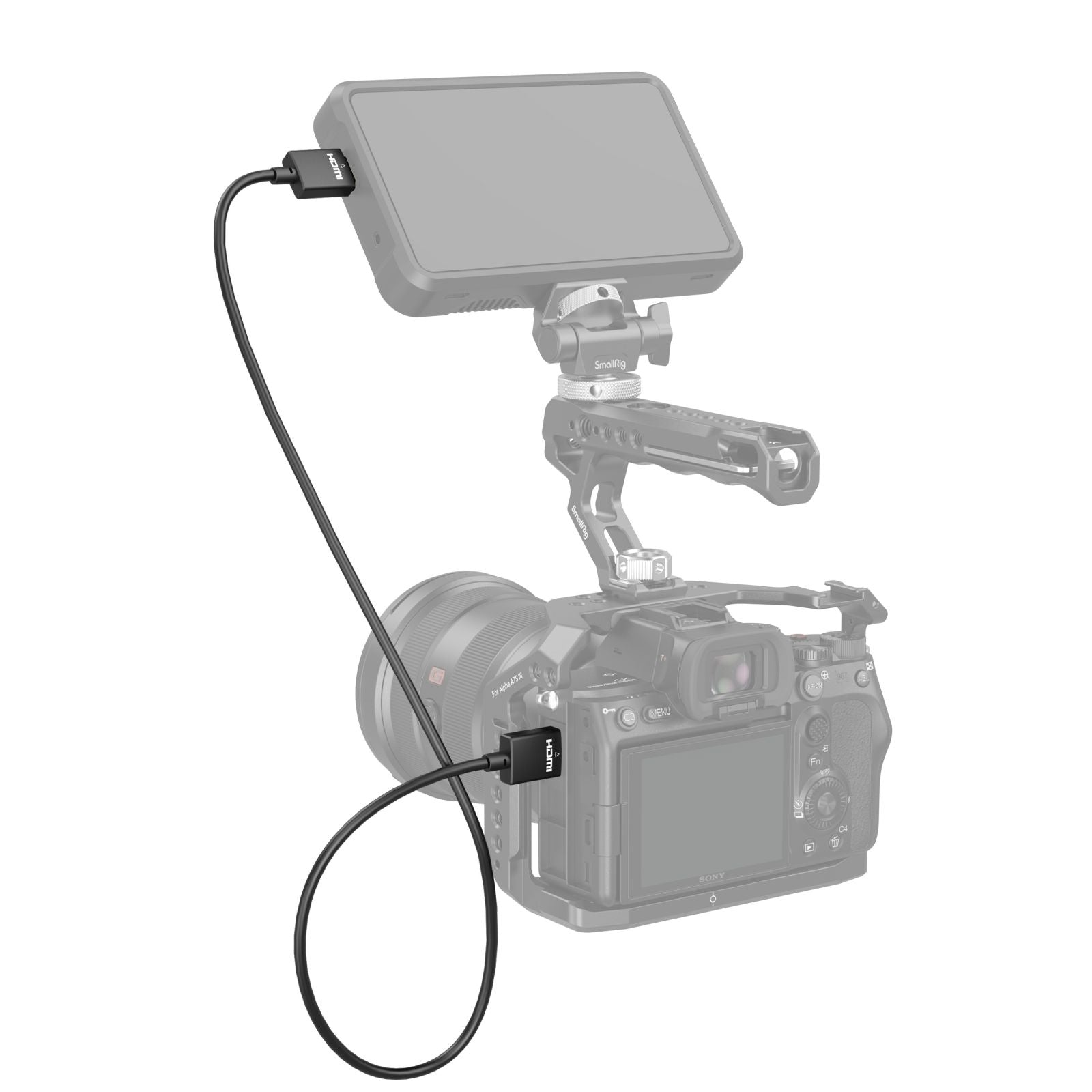 SmallRig HDMI Kabel HDMI 2.0 4K 60 Hz – 1 m – für Geräte mit HDMI-Anschluss
