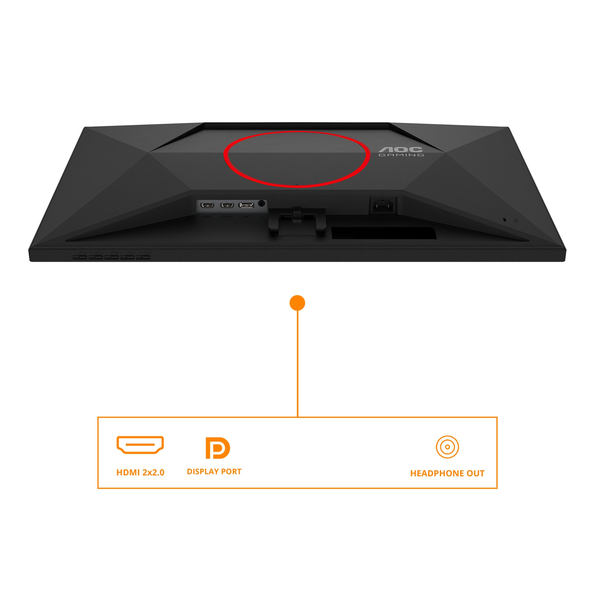 AOC 27G4HRE – Monitor, 27", 1920 × 1080 (Full HD), IPS, 200 Hz, Integrierte Lautsprecher, Rot