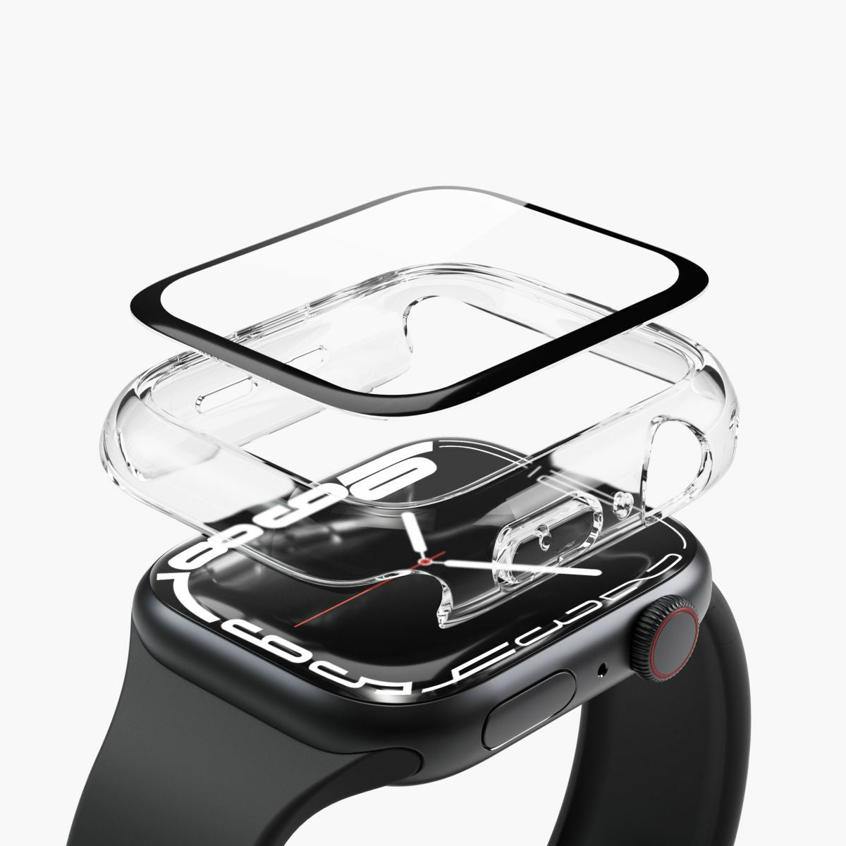 Vonmählen Hülle für Apple Watch Series 8/9 41 mm – Silikon, Transparent