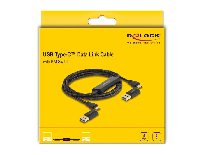 DeLOCK USB-C 5 Gbps Datenverbindungskabel – Bidirektional, USB 3.2 Gen 1