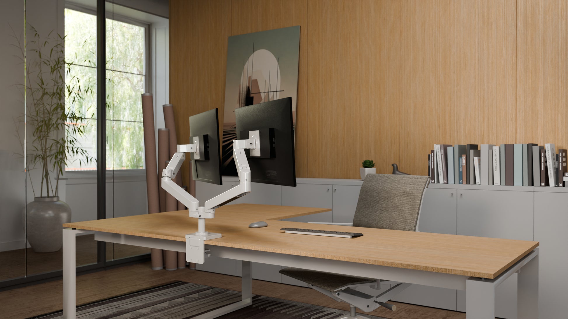 Ergotron LX PRO ARM DUAL SIDE-BY-SIDE ESW – Monitorarm, Dual