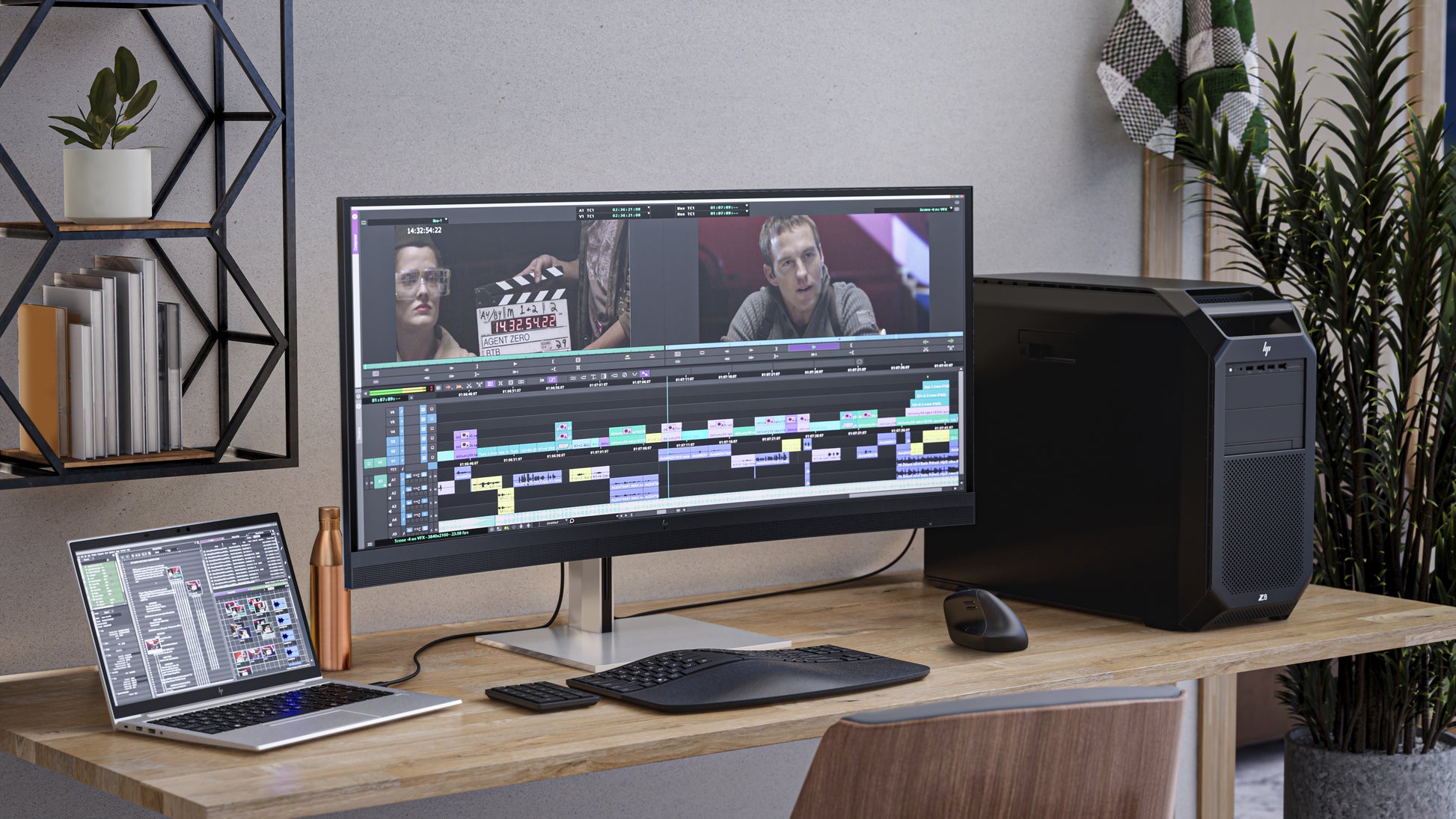 HP 740PM – Monitor, 40", 5120 × 2160 (WUHD), IPS, 350 cd/m², HDMI, DisplayPort, USB