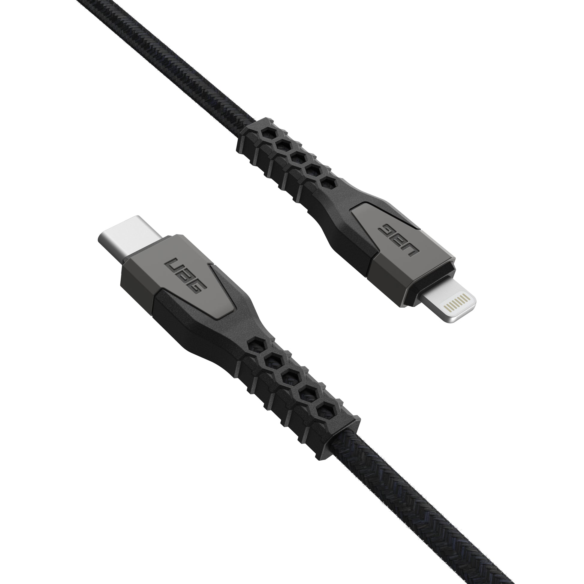 Urban Armor Gear UAG USB-C-auf-Lightning-Kabel – 1,5 m, USB 2.0, 30 W, Schwarz, MFi zertifiziert