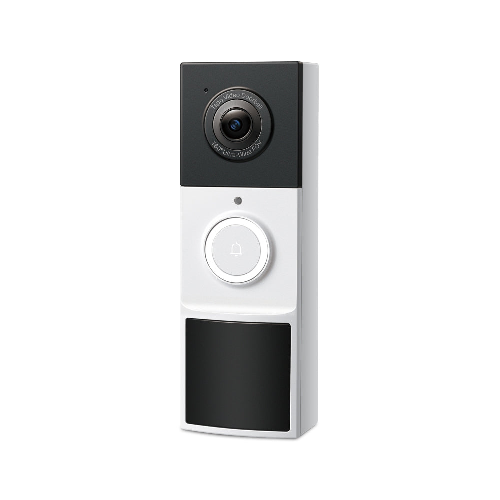TP-Link Videotürstation Tapo D210 – 1 Taste, 50 × 38 × 150 mm, schwarz, weiss, integrierte Batterie, IP65