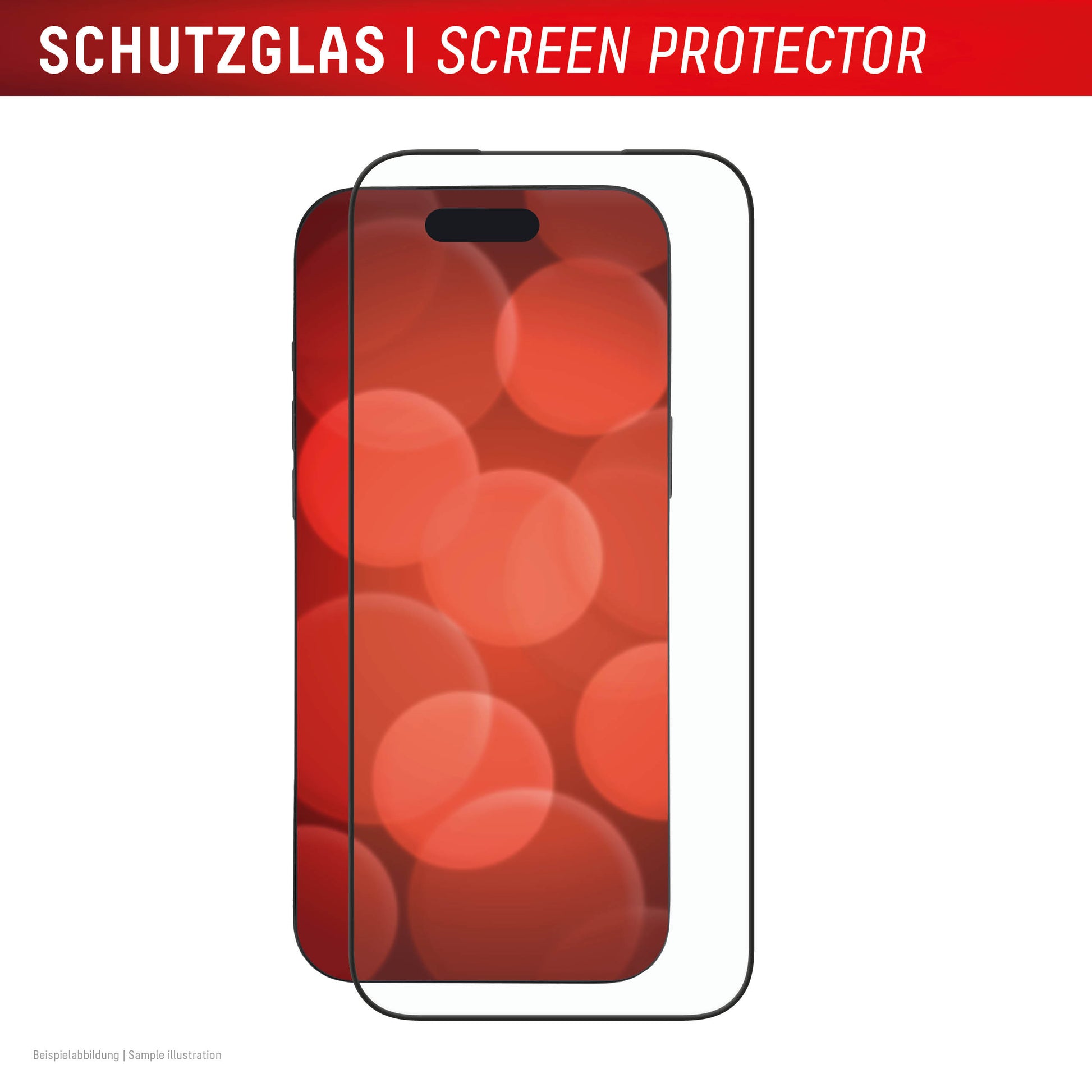 E.V.I. Displayschutz (Panzerglas), Full Cover – für iPhone 17 Pro Max – mit Applikator
