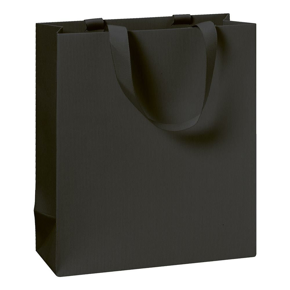 Stewo Geschenktasche One Colour Schwarz – 180 × 210 × 80 mm – mit Seilgriff – Junggesellenabschied