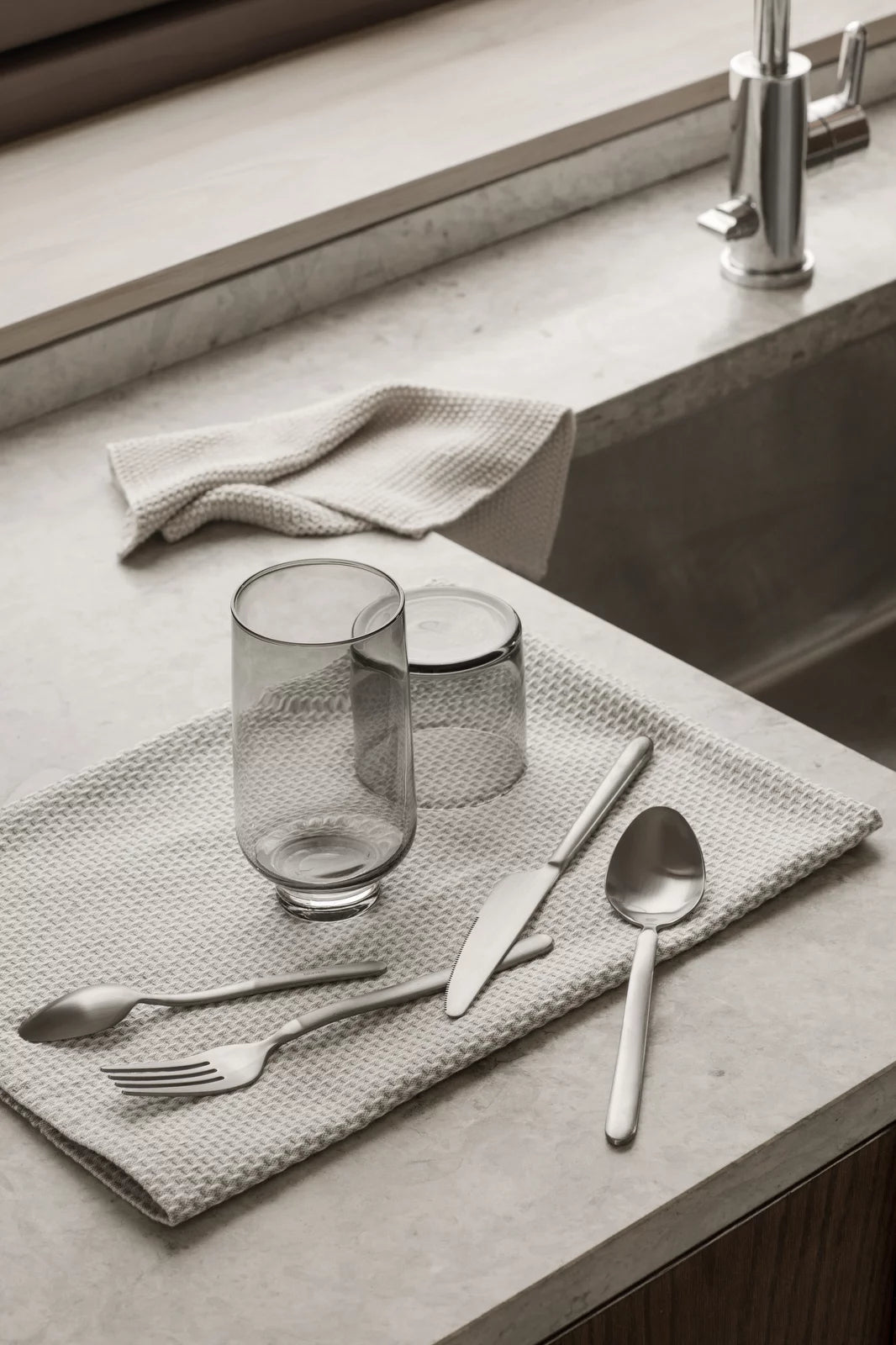 Blomus STELLA Besteck-Set – 16-teilig, 20 cm, Edelstahl, matt, spülmaschinenfest