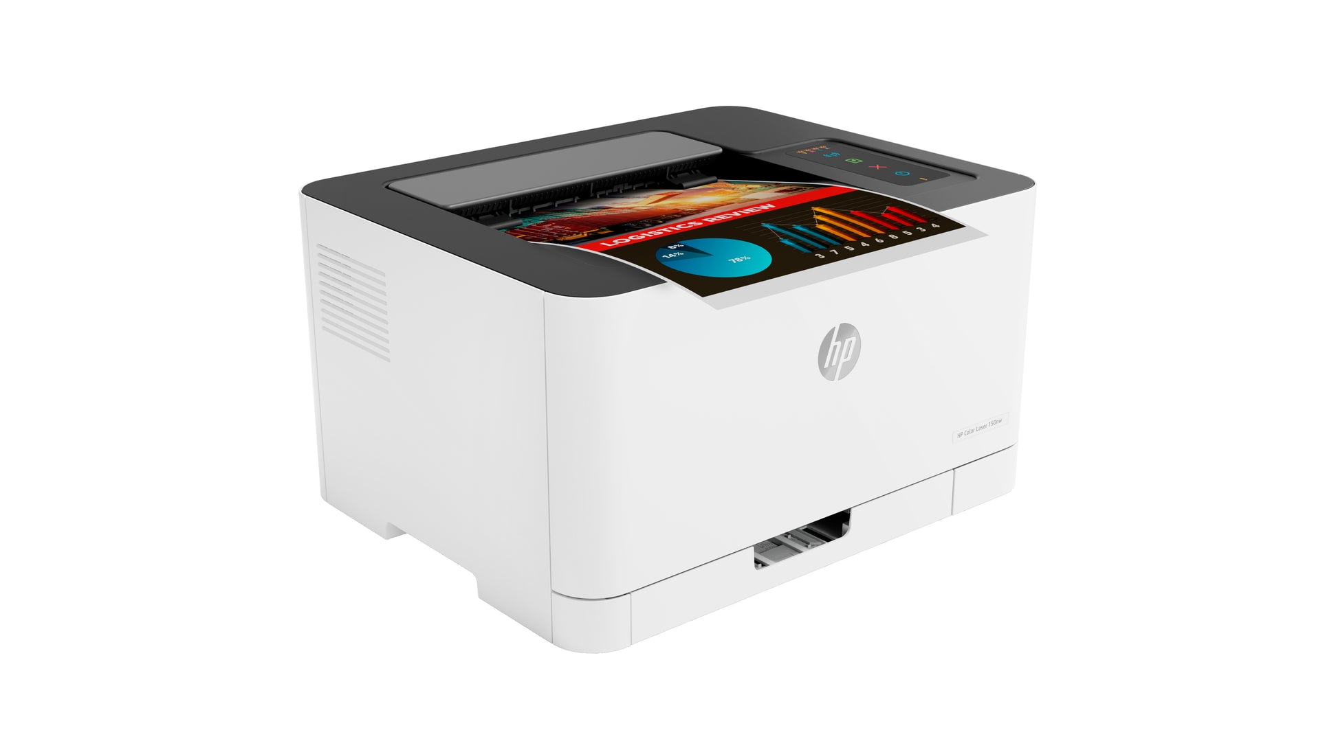 HP Color Laser 150nw – A4, Farbe, 4 Seiten/Min, 600 × 600 dpi, WLAN/LAN/USB, Papier: 150 Blatt