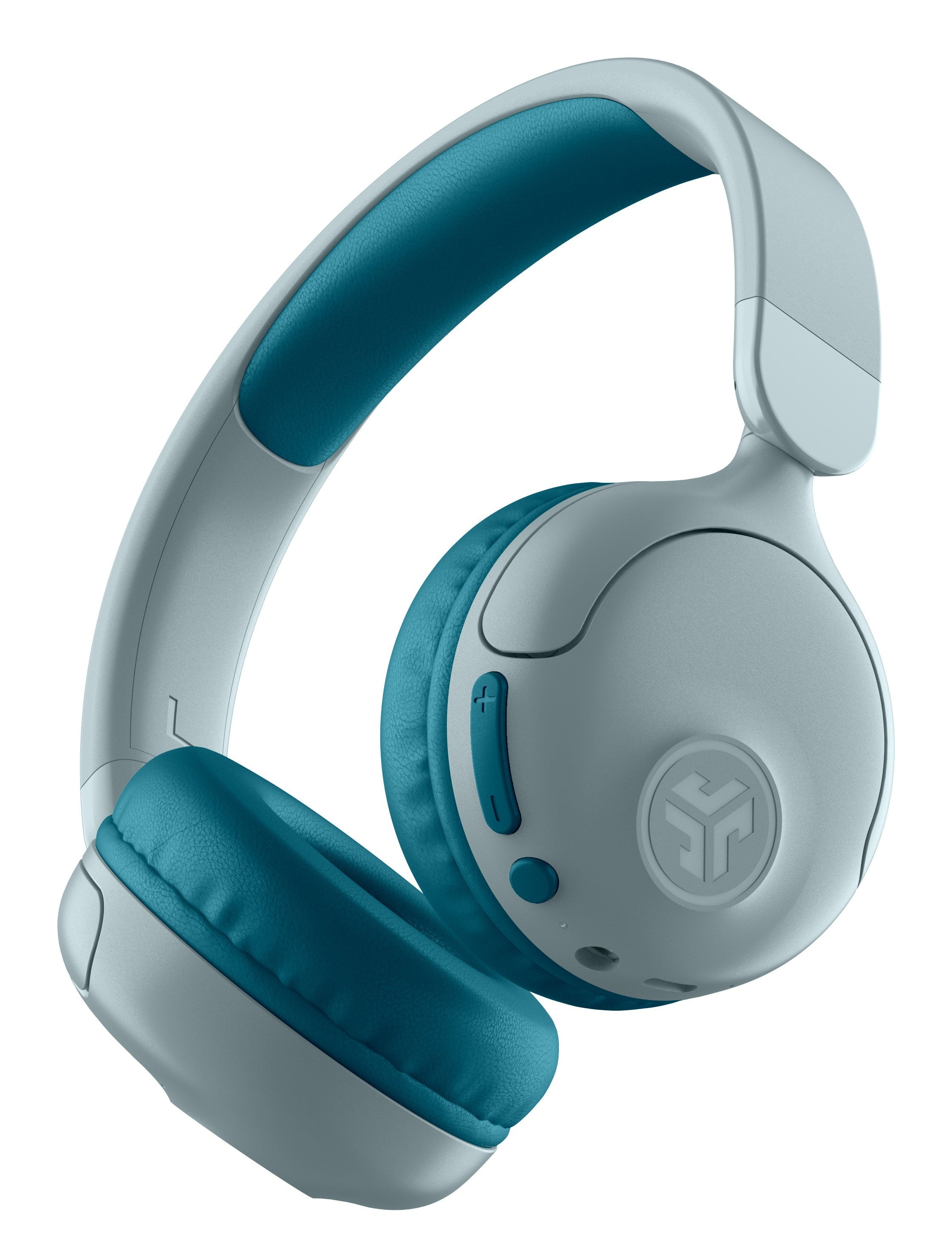 JLab JBuddies Pop Kinderkopfhörer – Over-Ear, Stereo, Kabel + BT, 85/95 dB Lautstärke-Limit, Türkis