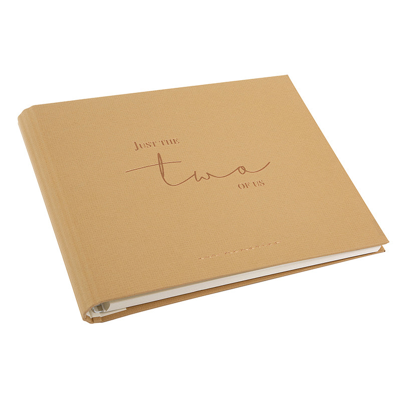 Goldbuch Two of Us Hochzeitsgästebuch – 290 × 230 mm – 50 Seiten – gebunden, braun, Papiereinband