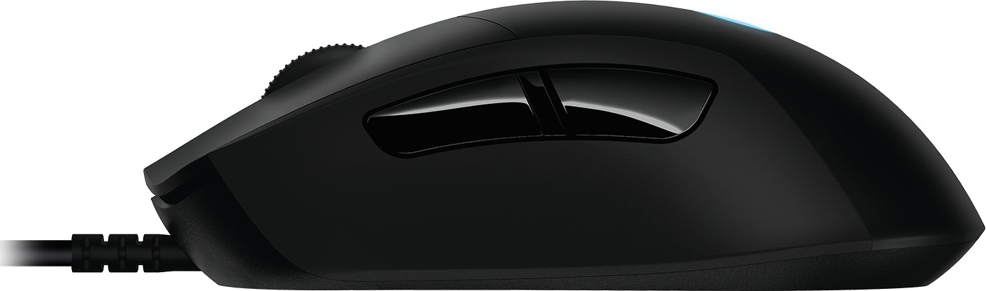 Logitech G G403 HERO – Gaming-Maus – Kabelgebunden (USB‑A), 25600 DPI, RGB-Beleuchtung, rechts, Schwarz