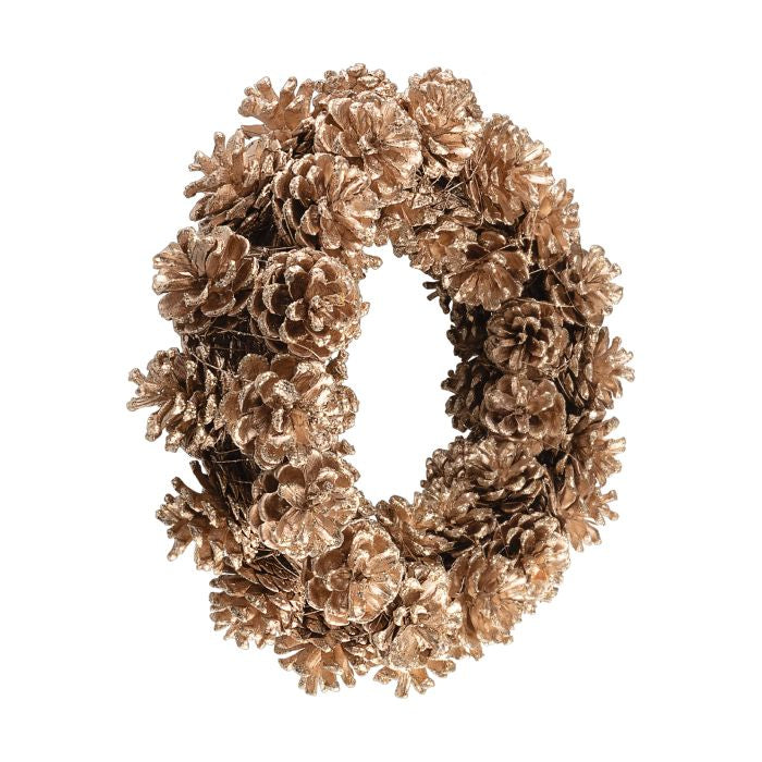 EGLO Gunung Weihnachtskranz – Ø 29,5 × 7 cm – Kiefernholz, Braun