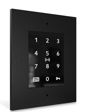 2N Zutrittsleser Access Unit 2.0 Touch – 108×45×131 mm, schwarz