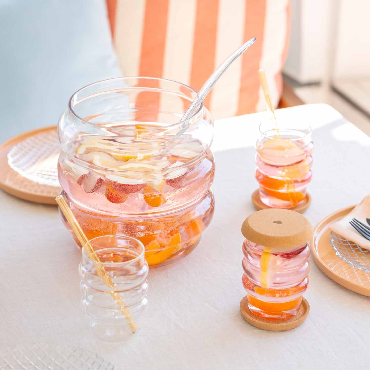 LEONARDO Trinkglas – 2er Set, 440 ml, Ø 7,4 cm, Borosilikatglas, Transparent, spülmaschinenfest